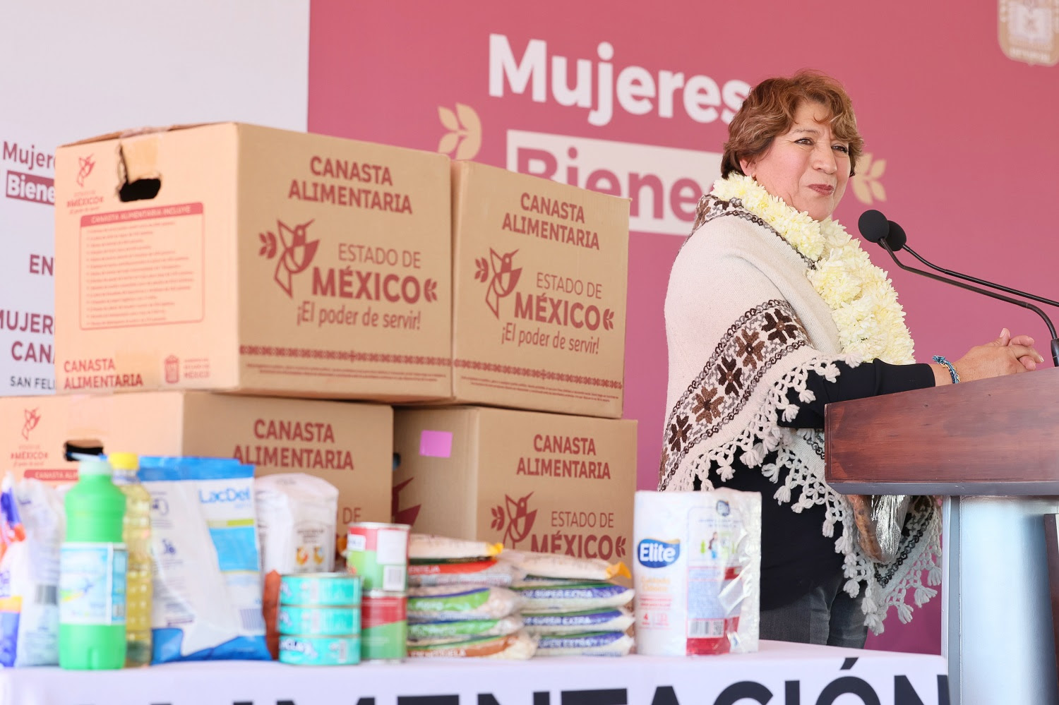 Delfina Gómez entrega Tarjetas de Mujeres Con Bienestar en San Felipe del Progreso